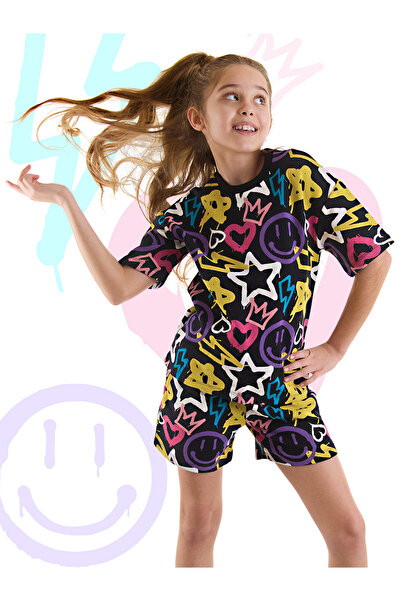 MSHB&G Street Style Summer T-shirt and Shorts Set for Girls