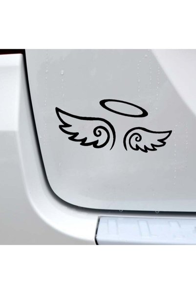 pınaxar Car Sticker Cartoon Wings Pattern Waterproof Removable Decal