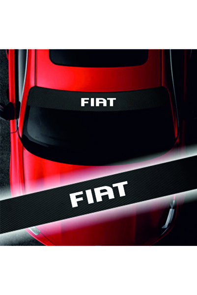 pınaxar White Fiat Linea Carbon Windshield Auto Sticker 150X20 cm