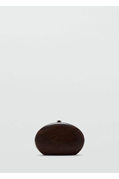 MANGO Woman Oval clutch çanta