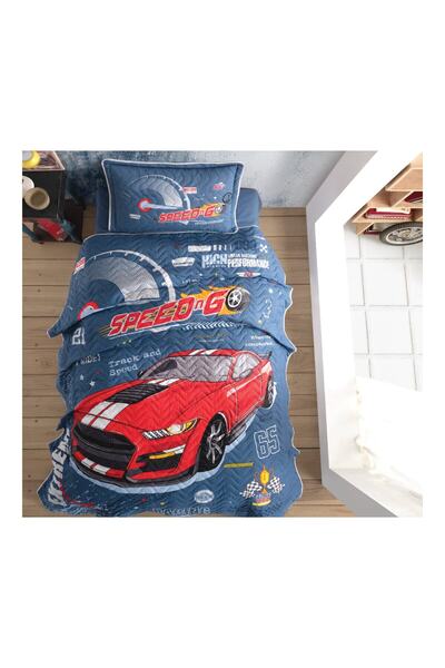 ŞENER HOME Araba Desenli Çocuk-genç Odası Tek Kişilik Yatak Örtüsü - Clasy Extreme