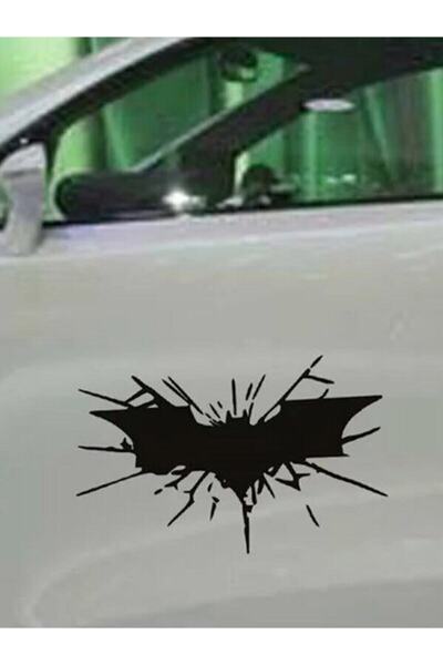 pınaxar Bat Design Print Removable Waterproof Auto Sticker Black 20*6 Cm