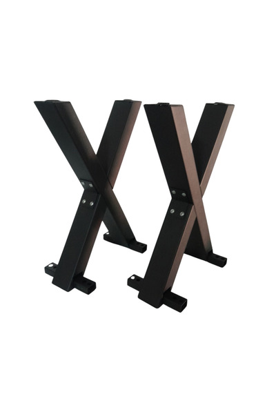 Metal Sepeti Metal/demir X Masa Ayağı - Dekoratif Masa Ayağı (2 ADET)