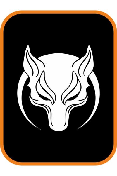 pınaxar Böru Wolf Crescent Auto Glass Special New Sticker White 20*20 cm
