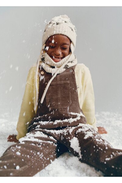 MANGO Baby Nakışlı püsküllü bere