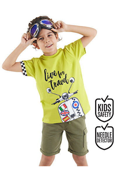 MSHB&G Motorcycle Tour Boy's Summer T-Shirt Shorts Set