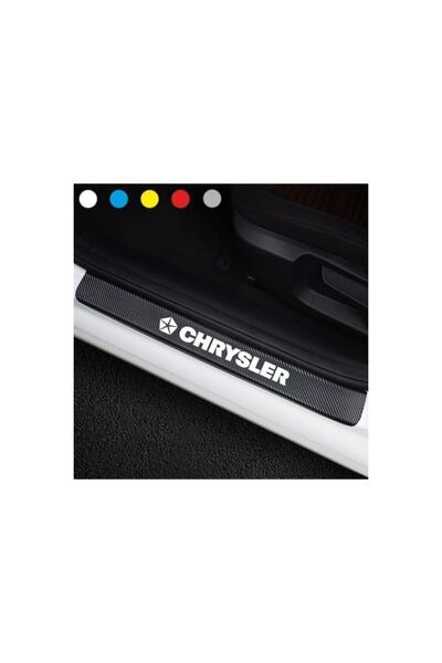 pınaxar Carbon Door Sill Sticker for Chrysler (4 Pieces)