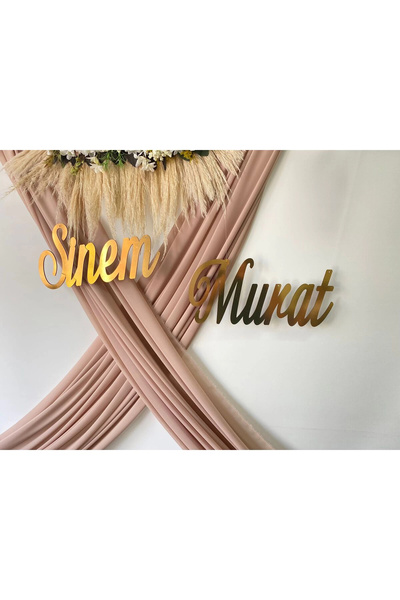 RetroLazer Kişiye Özel Nişan Söz Düğün İsimlik 02