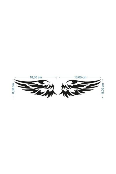 pınaxar 2Pcs Wing Sticker Car Sticker Modified Compatible