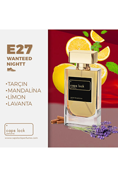 CAPS LOCK Perfume E27 - (Wanted by Night Muadili) 55 ml. + 10 ML SEYAHAT BOY ...