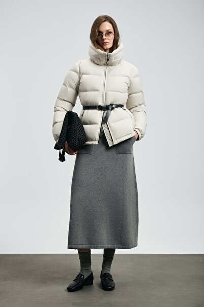 Lufian 122120044 Flash Goose down Women's Coat Ecru