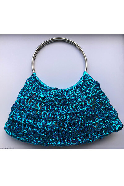 ByLily Metallic Raffia Chic Bag, Can Be Used at Night, Day, Weddings, Engagements, Invitations or for Everyday Stylish Use