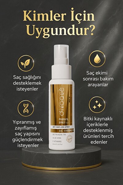 DIVOQUE Procapil Sprey 60 Ml + Saç Dökülmesine Karşı Etkili Şampuan 200 Ml