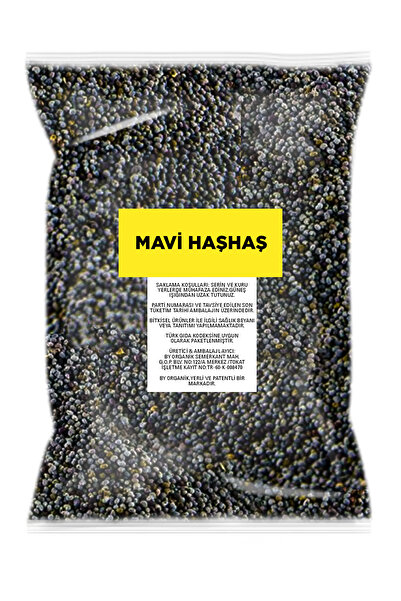 BY ORGANİK Mavi Haşhaş 250 gr ( Elenmiş )