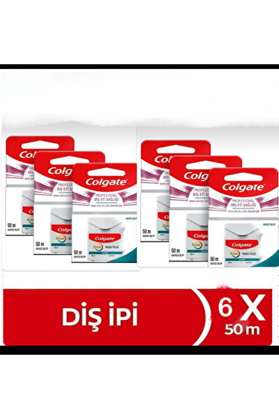 Colgate Total Profesyonel Diş Eti Saglıgı Arayüz Diş Ipi 50 m * 6lı