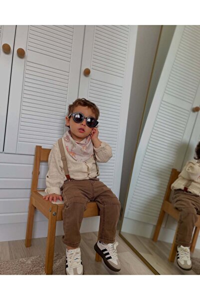 COCOSISS Fular ve Kemerli 4'lü Erkek Bebek Takım