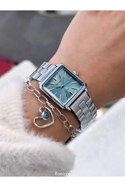 Ferrucci Mıknatıslı Kordon Gümüş Renk Çelik Kordon Su Geçirmez Garantili Kol Saati Bileklik