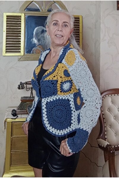 El örgüsü Yadicrochetorgu Hand knitted jacket