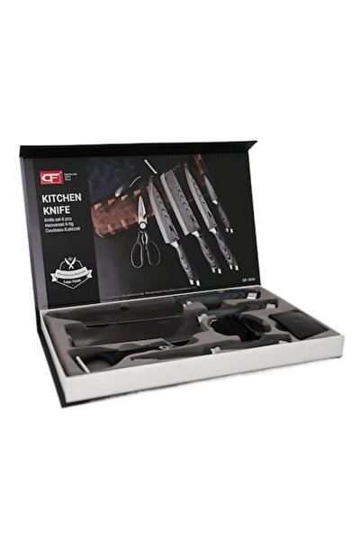 NOT OEM Set Cutite Bucatarie Profesionale, 6 Piese Inox, Bucatar, Universal, Feliere, Manere Ergonomice