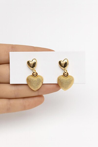 A&K sern Kadın Küpe Düz Tırtık Sallantı Kalp Küpe