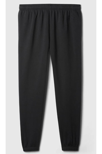 GAP V-Herıtage 500382 Logo Logo Fleece Jogger Fransız Havlu Kumaş Erkek Eşofman Altı SİYAH