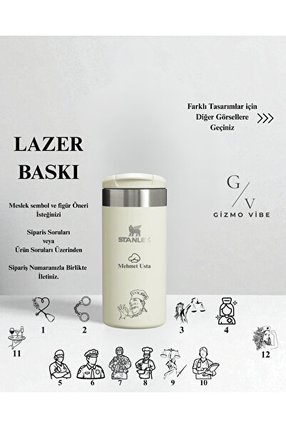 Stanley Kişiselleştirilmiş The Aerolight Transit Mug 0.35L Termos Özel Tasarım/ İsimli