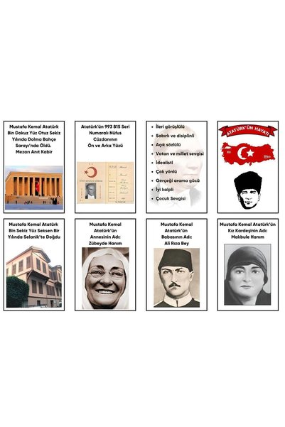 PRİME Concept ATATÜRK KÖŞEŞİ ATATÜRK'Ü TANIYORUM 60 X 120 (VİNİL BRANDA) DİJİ...