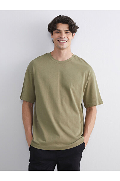 LC Waikiki Nova sezona okrugla kragna Pamučni džersej muška majica