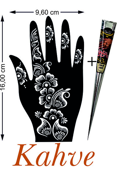 hennadibace Kına Kalıbı (GEÇİCİ DÖVME ŞABLONU) Hint Kınası Henna Tattoo Stencil Kına Gecesi