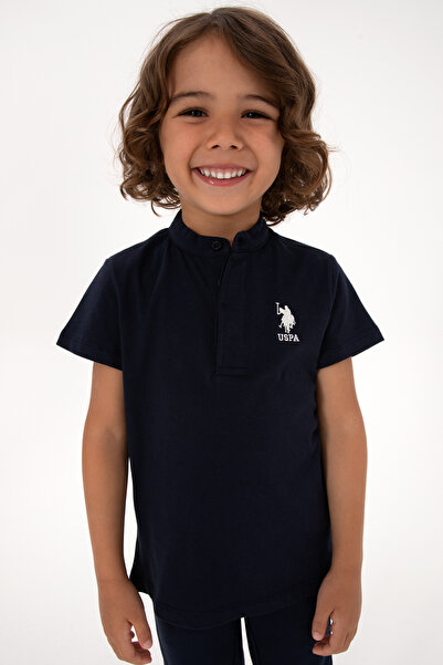 U.S. Polo Assn. Erkek Çocuk Lacivert Bisiklet Yaka Tişört 50314940-VR033