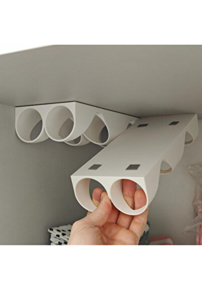 Aaron Boriss Kitchen Roll Holder- Greaseproof Paper, Foil, Cling Film Organizer (1 Piece, 2-Compartment Product Is Sent)