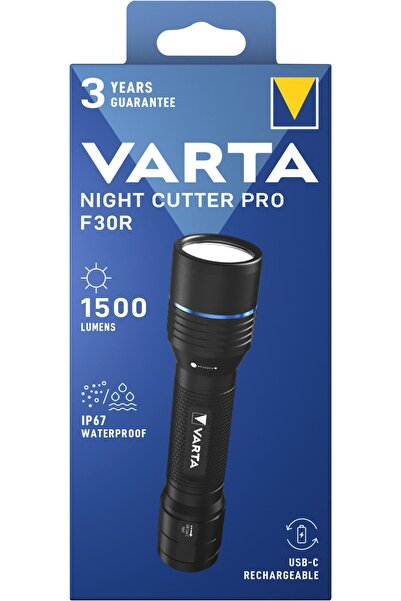 Varta Night Cutter Pro F30R El Feneri-Şarj Edilebilir