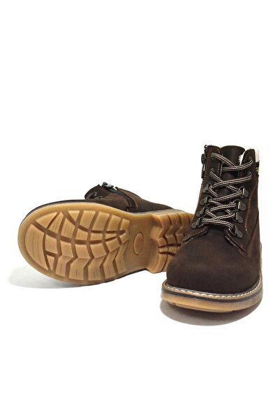 Rakerplus Справжня шкіра, коричневі зимові дитячі черевики на блискавці