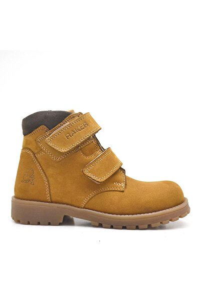 Rakerplus Sentor Genuine Leather Yellow Velcro Fur Boots