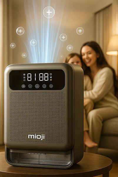 Mioji Mio 30NEC Pro 3.8 Litre Çift Göstergeli Nem ve Rutubet Alma İyon Hava Temizleme Cihazı - Silver