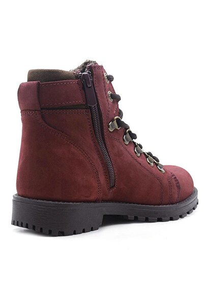 Rakerplus Griffon Genuine Leather Claret Red Zippered Boots