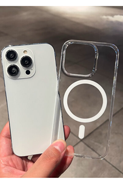 İtarz iPhone 16Pro Pc Slim Ultra İnce Sararmaz Magsafe, Toz Korumalı Mika Kılıf