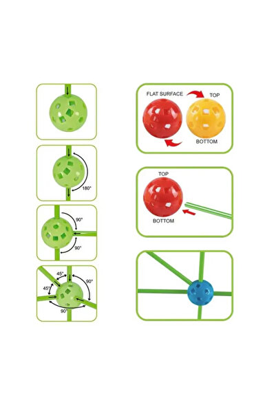 Joynix Children's Tent Construction Kit, 87 Pieces, 3+ Years, Multicolor