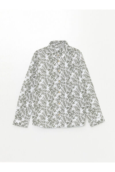 LC Waikiki New Season Patterned Linen Blend Boys' Shirt - S4M681Z4