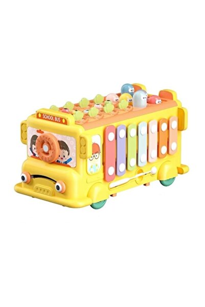 Joynix Jucărie interactivă cu autobuz școlar, jucărie educativă Montessori cu...