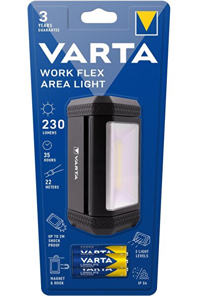 Varta Work Flex Alan Aydınlatma 3 Adet AAA Alkalin Kalem Pil Dahil