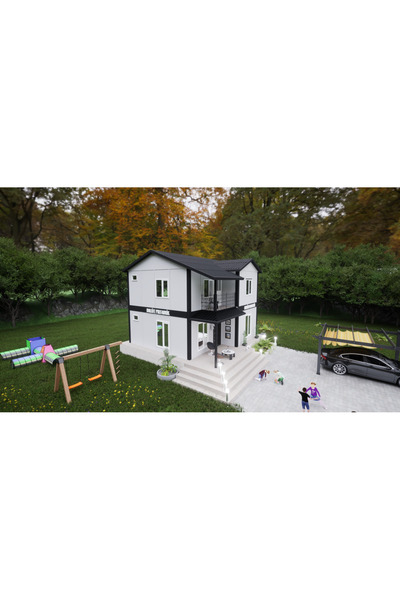 BALLİFE PREFABRİK 100 M2 DUBLEKS PREFABRİK KONUT