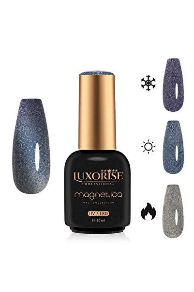 LUXORISE Oja semipermanentă MAGNETICA - ThermoCharm, Amethyst Aura 10ml