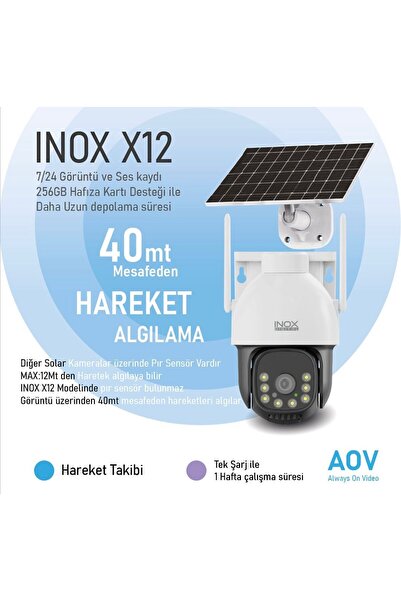 inox Solar Kamera 4mp Genel Kullanım Ürünü