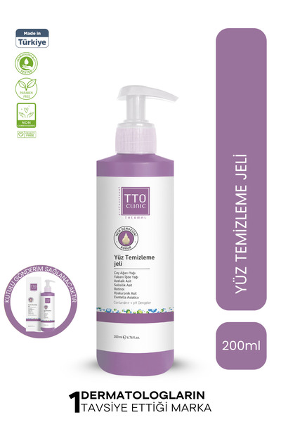 TTO Clinic Yüz Temizleme Jeli 200Ml