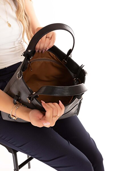 Gondol Geantă de mână și de umăr elegantă pentru femei ars.930 gri