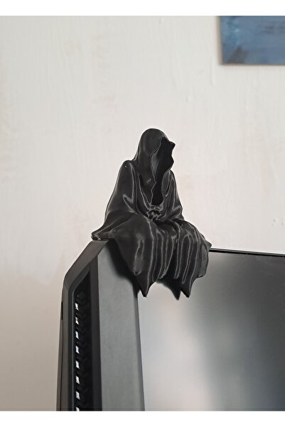 Gonulella 3D Masa - Kitaplık - Gamer Dekorasyonu Ghost Azrail Kitaplık Figürü