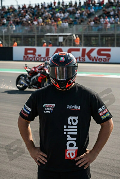 BJACKS Αποκλειστικό αγωνιστικό μπλουζάκι Premium της Aprilia Factory GP