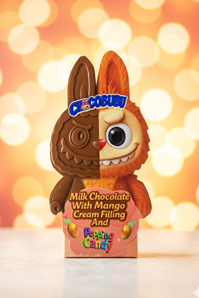 Frapella Labubu Çikolatası Patlayan Şekerli Ve Mango Aromalı Süt Kreması Dolgulu Sütlü Çikolata 100 Gr.