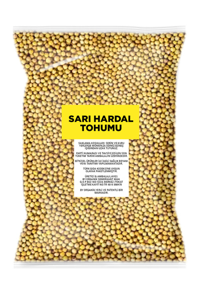 BY ORGANİK Sarı Hardal Tohumu 100 gr ( Elenmiş )